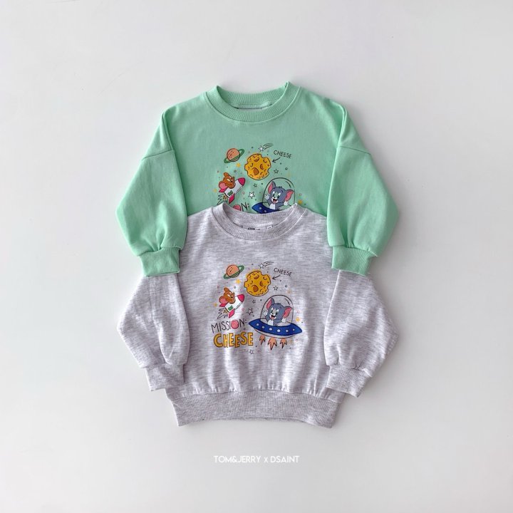 Dsaint - Korean Children Fashion - #kidsshorts - Space Tom Jerry Sweatshirts - 3