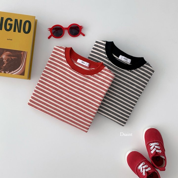 Dsaint - Korean Children Fashion - #fashionkids - Coco Stripe Sweatshirts - 4