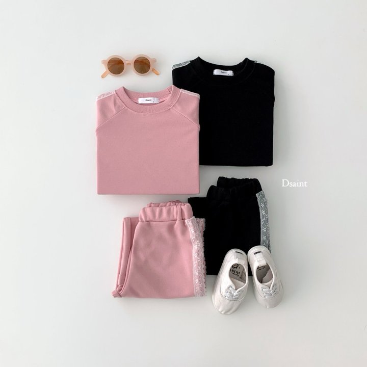 Dsaint - Korean Children Fashion - #kidsshorts - Fashion Lace Set - 3
