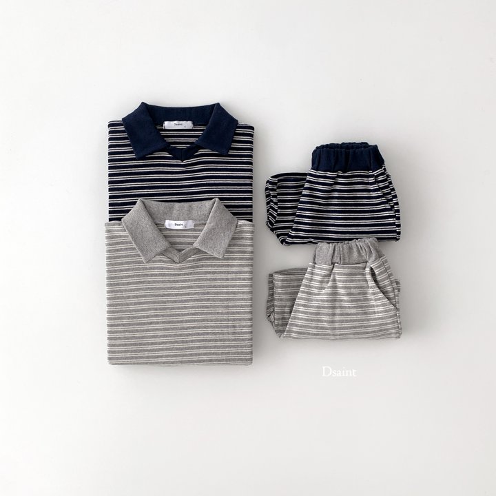 Dsaint - Korean Children Fashion - #kidsshorts - Charles Collar Shorts Top Bottom Set - 5