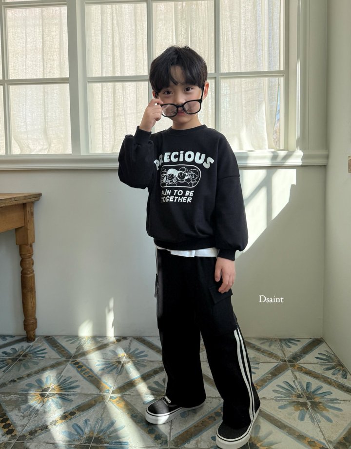 Dsaint - Korean Children Fashion - #kidsstore - Cargp Wide Two Line Pants - 10