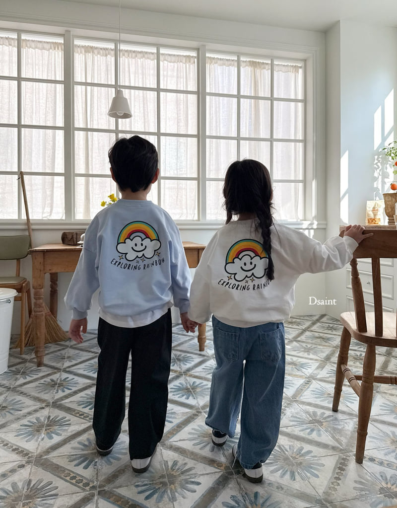 Dsaint - Korean Children Fashion - #kidsstore - Cloud Rainbow Sweatshirts - 12