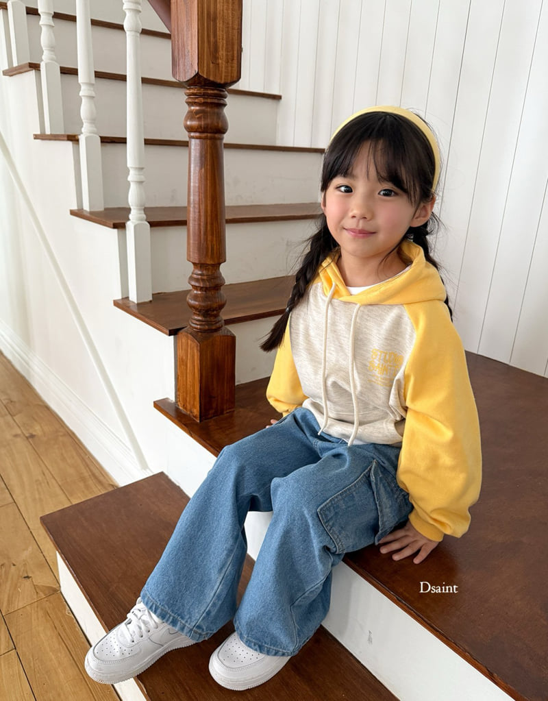 Dsaint - Korean Children Fashion - #kidsstore - Refit Cargo Denim Pants - 9
