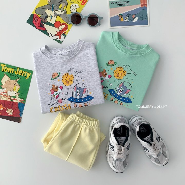 Dsaint - Korean Children Fashion - #kidsshorts - Space Tom Jerry Sweatshirts - 4