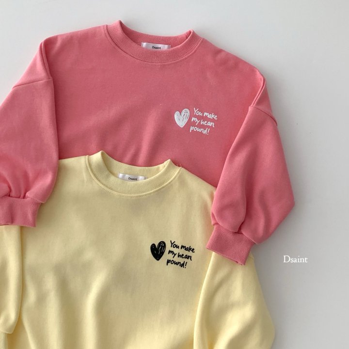 Dsaint - Korean Children Fashion - #kidsstore - You Make Heart Long Sweatshirts