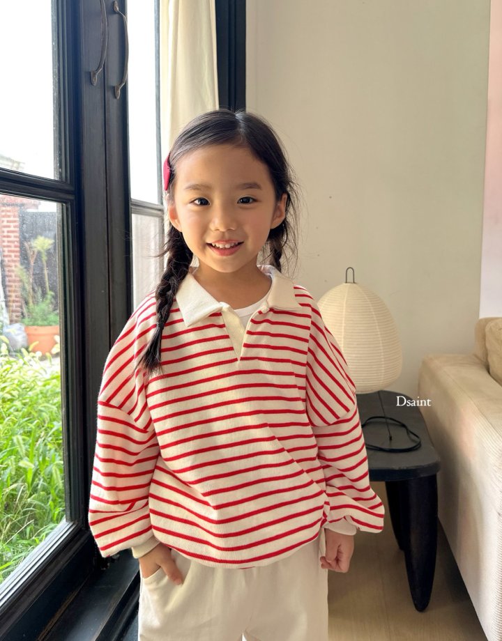 Dsaint - Korean Children Fashion - #kidsstore - Trendy Collar Sweatshirts - 11