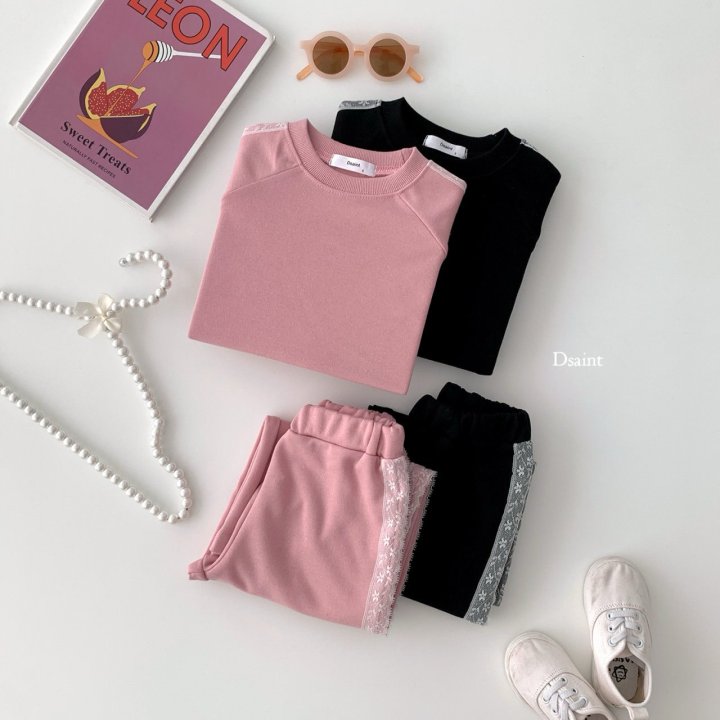 Dsaint - Korean Children Fashion - #kidsshorts - Fashion Lace Set - 4