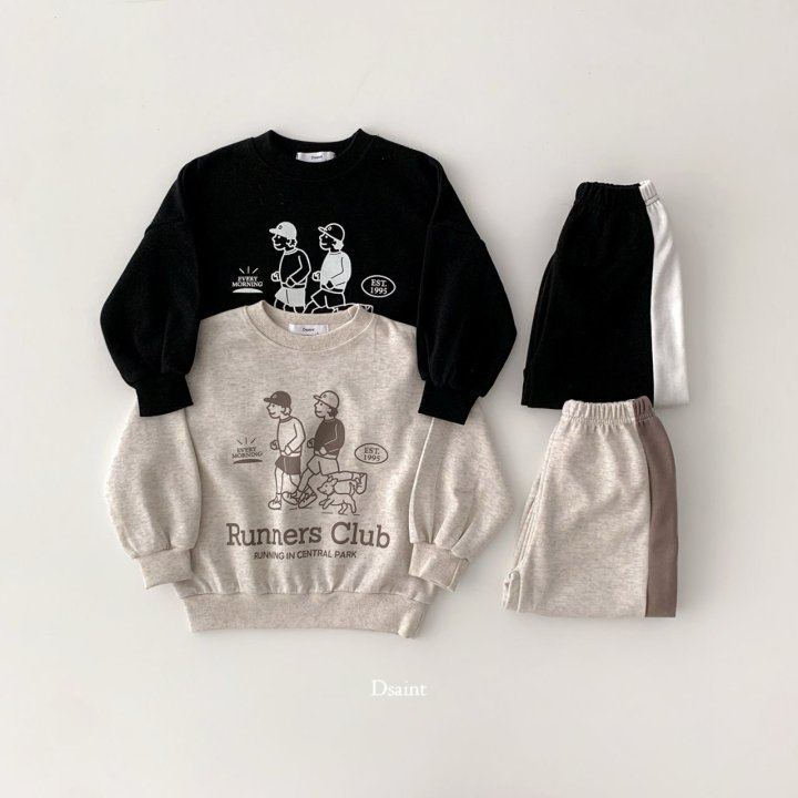 Dsaint - Korean Children Fashion - #kidzfashiontrend - Runners Line Set