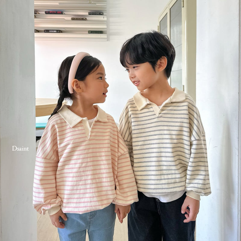 Dsaint - Korean Children Fashion - #kidzfashiontrend - Trendy Collar Sweatshirts - 12