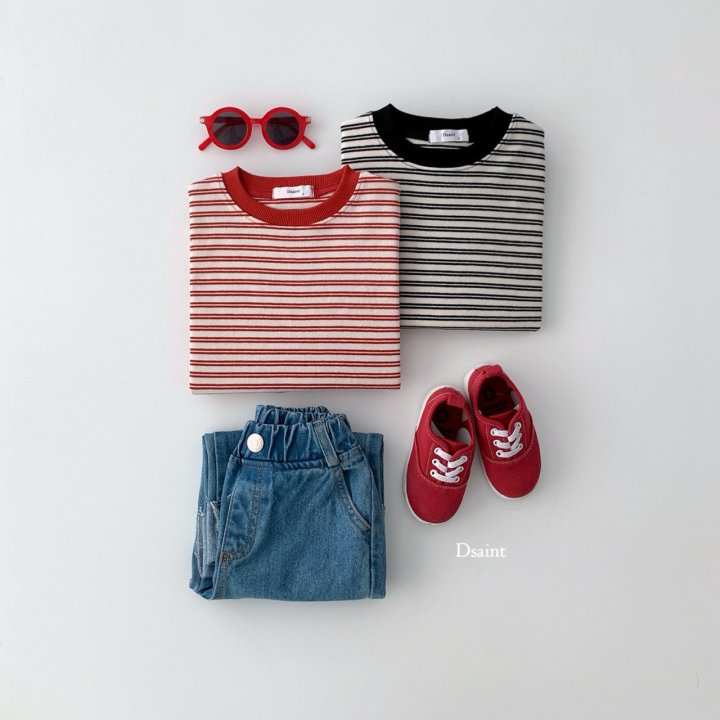 Dsaint - Korean Children Fashion - #kidzfashiontrend - Coco Stripe Sweatshirts - 6