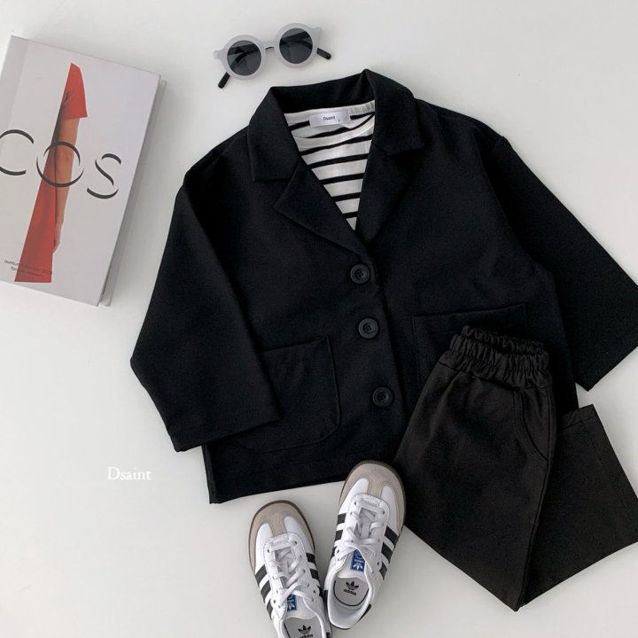 Dsaint - Korean Children Fashion - #kidzfashiontrend - Trendy Button Jacket - 6