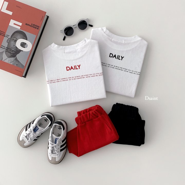 Dsaint - Korean Children Fashion - #kidzfashiontrend - DAILY Shorts Top Bottom Set - 6