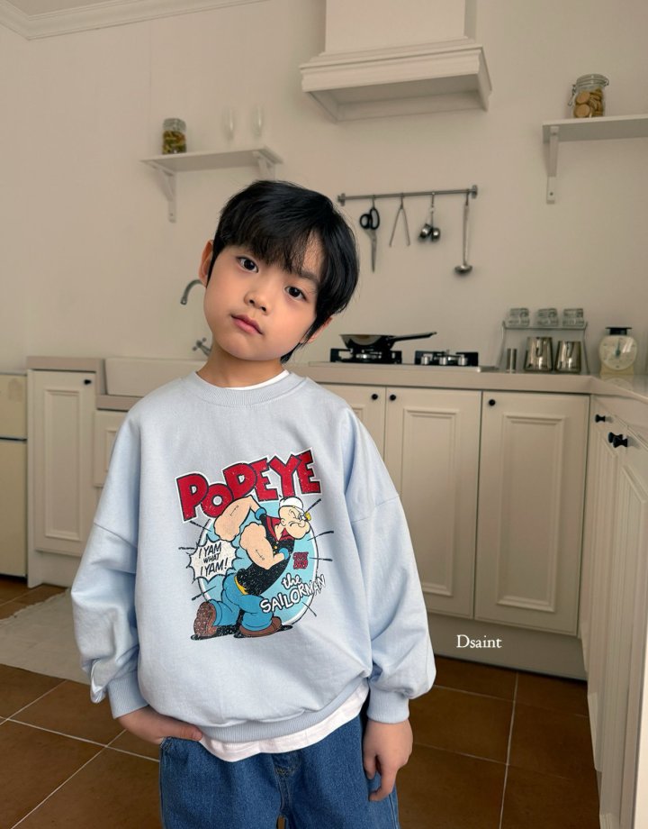 Dsaint - Korean Children Fashion - #littlefashionista - Popeye Sweatshirts - 11