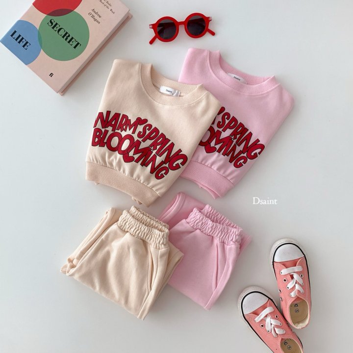 Dsaint - Korean Children Fashion - #littlefashionista - Blooming Crop Wide Set