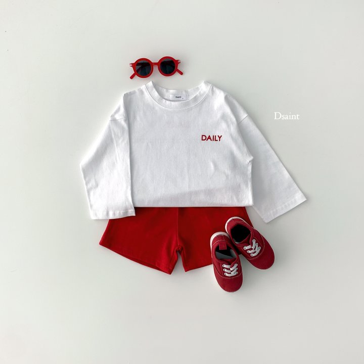 Dsaint - Korean Children Fashion - #littlefashionista - DAILY Shorts Top Bottom Set - 8