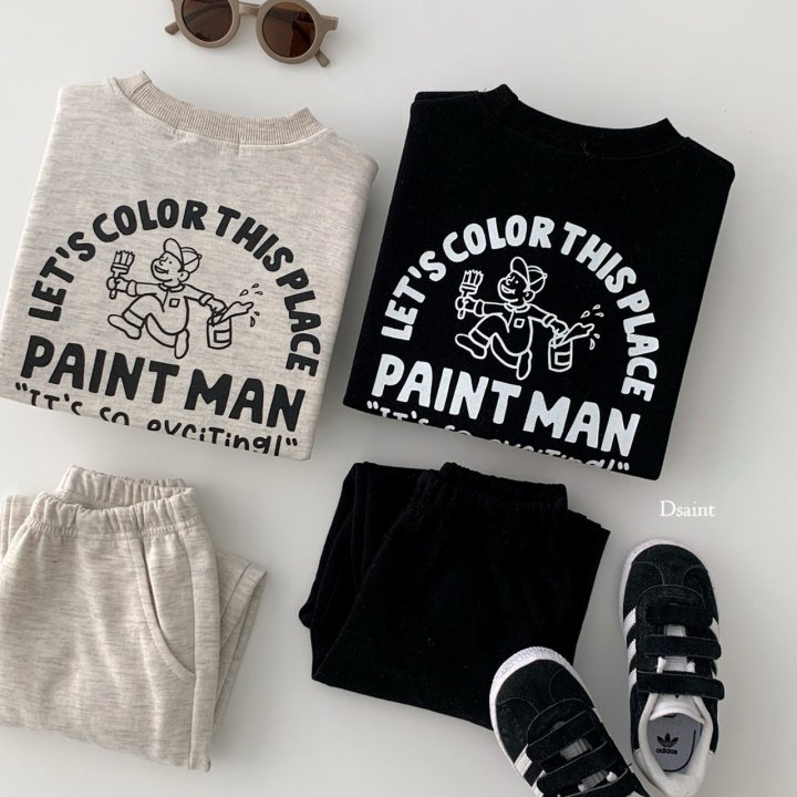 Dsaint - Korean Children Fashion - #magicofchildhood - Paint Top Bottom Set - 5