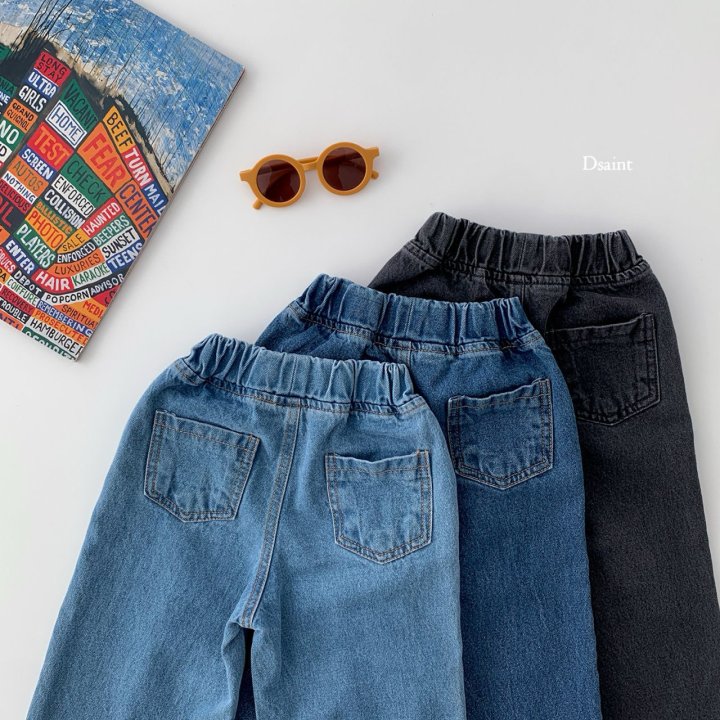 Dsaint - Korean Children Fashion - #magicofchildhood - Mild Wide Denim Pants - 8