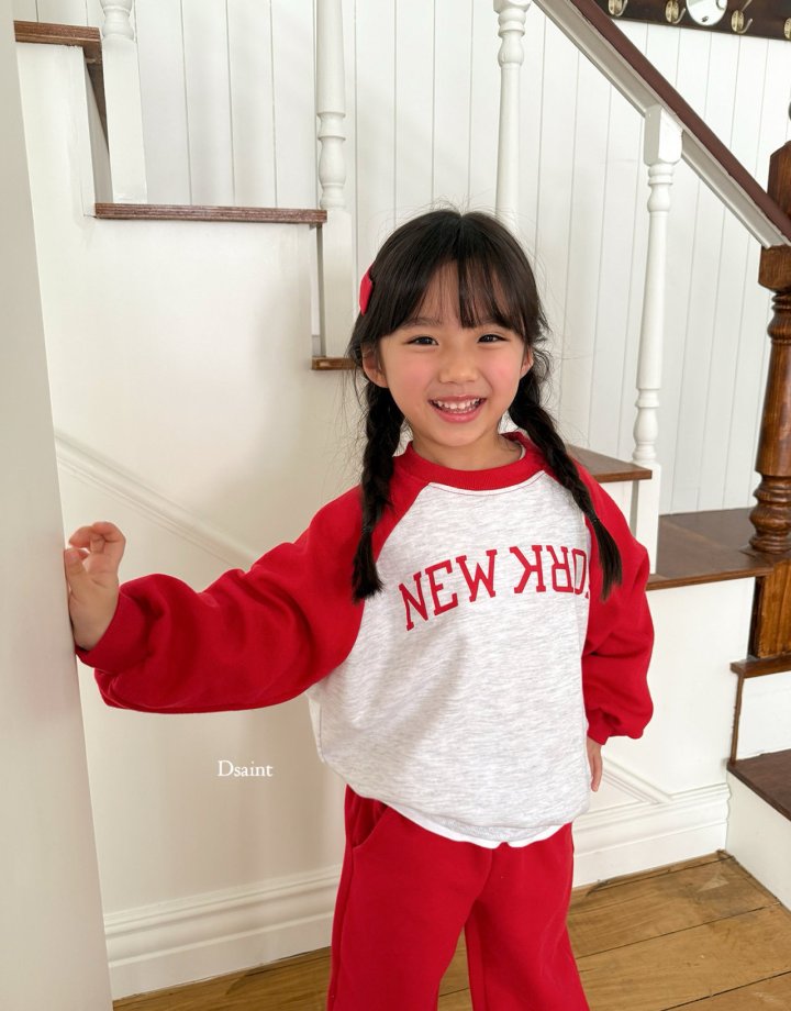 Dsaint - Korean Children Fashion - #magicofchildhood - Turn New York Raglan Set - 7