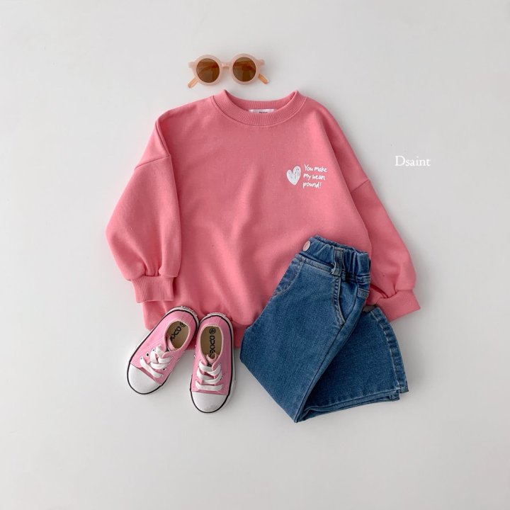 Dsaint - Korean Children Fashion - #magicofchildhood - You Make Heart Long Sweatshirts - 5