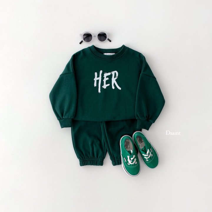 Dsaint - Korean Children Fashion - #magicofchildhood - HER Top Bottom Set - 5
