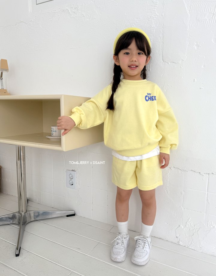 Dsaint - Korean Children Fashion - #magicofchildhood - Say Cheese Shorts Top Bottom Set - 11