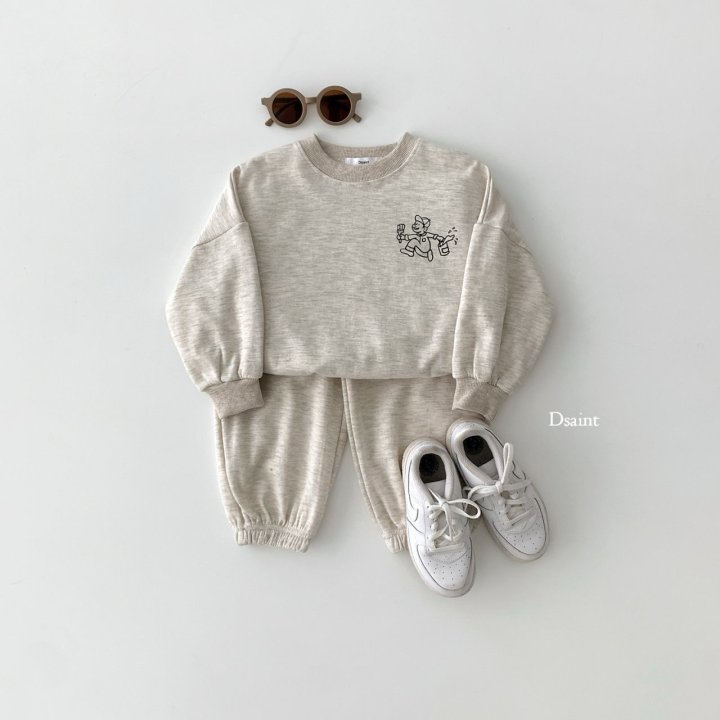 Dsaint - Korean Children Fashion - #minifashionista - Paint Top Bottom Set - 6