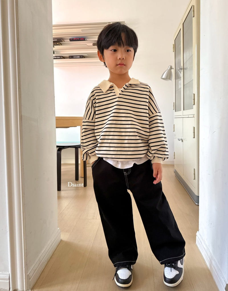 Dsaint - Korean Children Fashion - #minifashionista - Fit Wide Steech Pants - 12