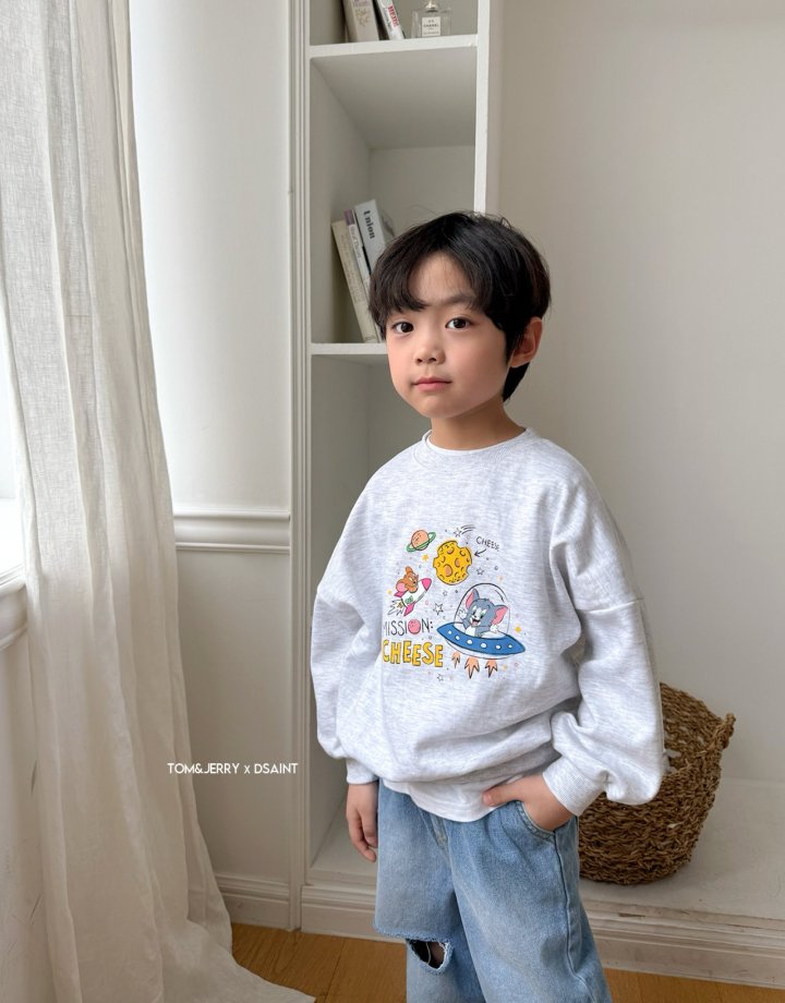 Dsaint - Korean Children Fashion - #minifashionista - Space Tom Jerry Sweatshirts - 9