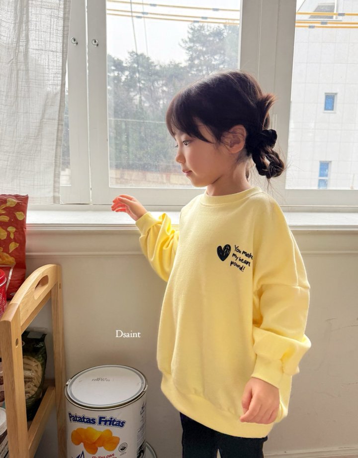 Dsaint - Korean Children Fashion - #minifashionista - You Make Heart Long Sweatshirts - 6