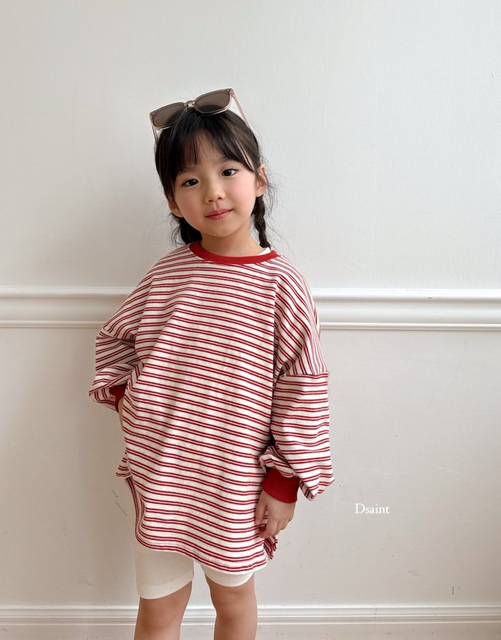 Dsaint - Korean Children Fashion - #minifashionista - Coco Stripe Sweatshirts - 10
