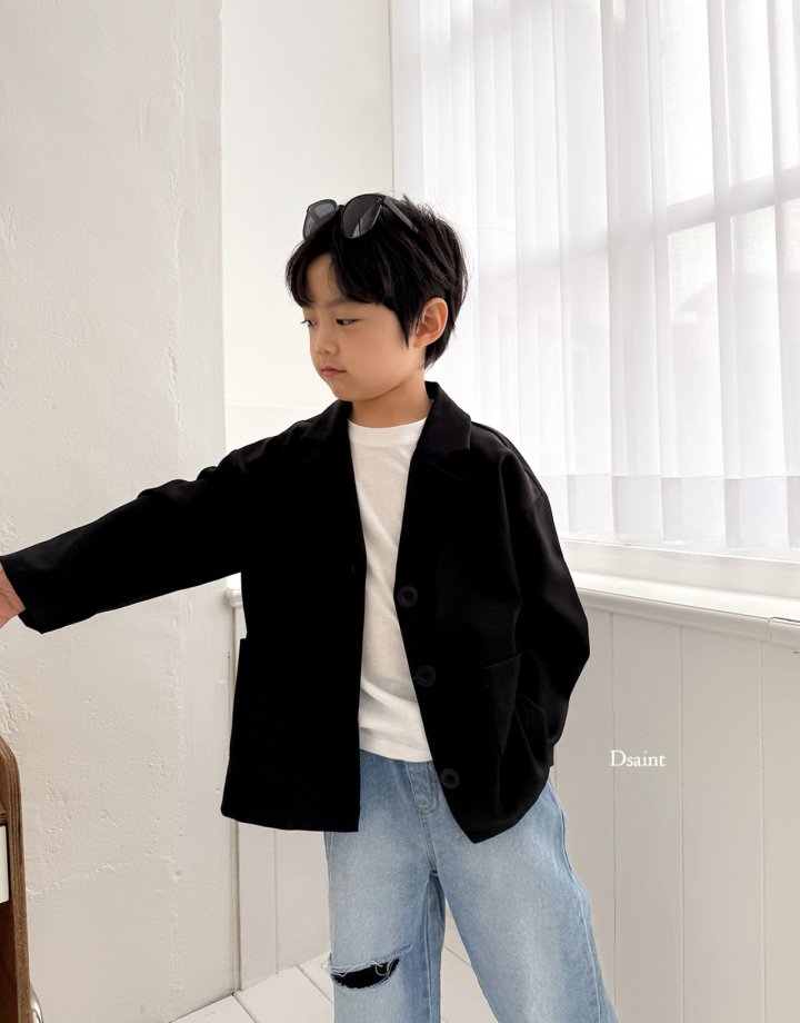 Dsaint - Korean Children Fashion - #minifashionista - Trendy Button Jacket - 10