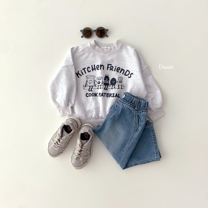 Dsaint - Korean Children Fashion - #prettylittlegirls - MZ Wide Blue Pants - 8