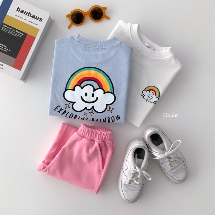 Dsaint - Korean Children Fashion - #minifashionista - Cloud Rainbow Sweatshirts - 4