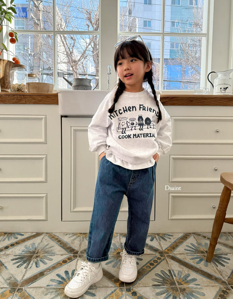 Dsaint - Korean Children Fashion - #prettylittlegirls - Baggy Denim Pants - 11