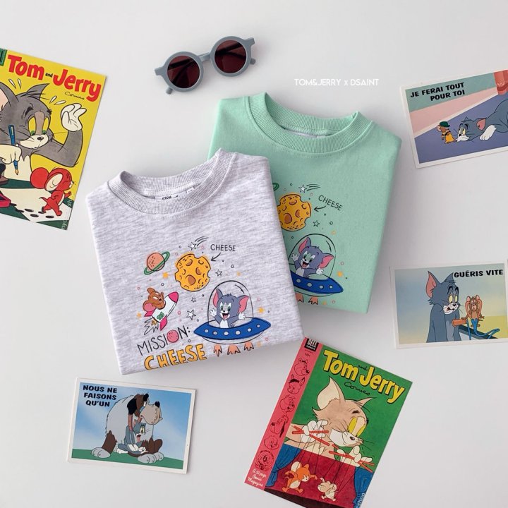 Dsaint - Korean Children Fashion - #prettylittlegirls - Space Tom Jerry Sweatshirts - 10