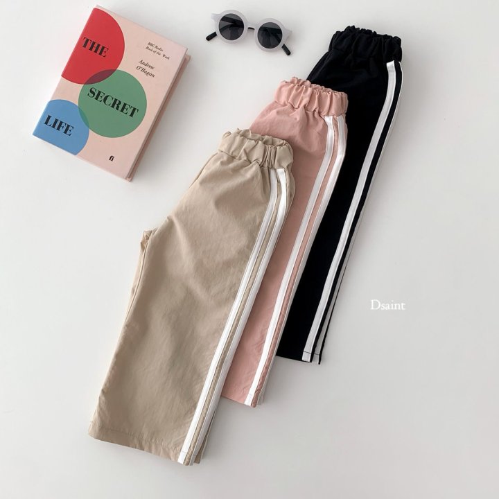 Dsaint - Korean Children Fashion - #minifashionista - Two Line Pants - 4