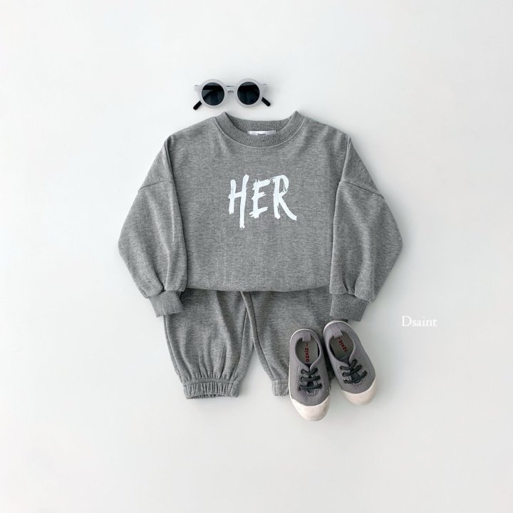 Dsaint - Korean Children Fashion - #prettylittlegirls - HER Top Bottom Set - 7