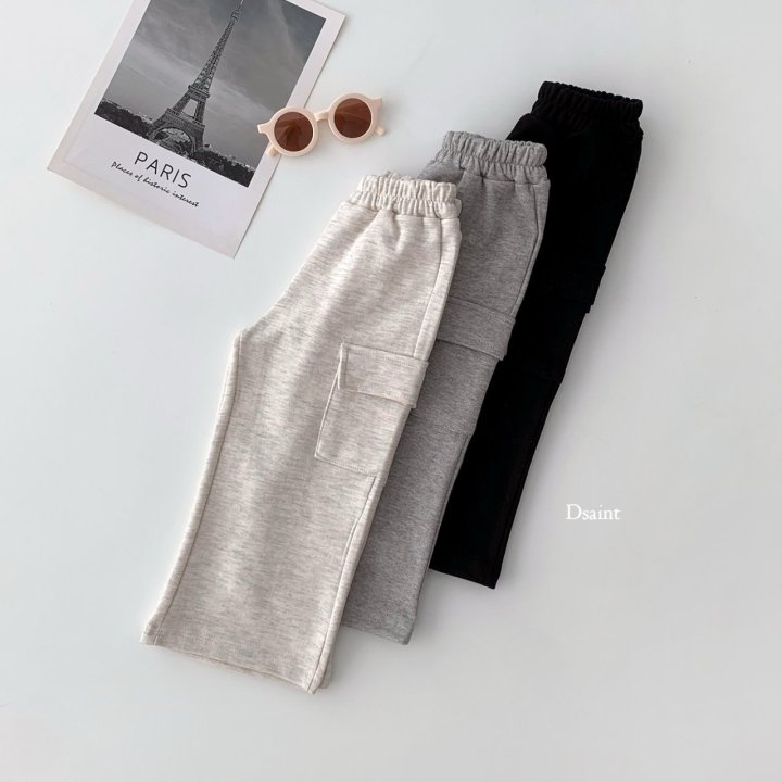 Dsaint - Korean Children Fashion - #toddlerclothing - Wide Cargo Pants - 4