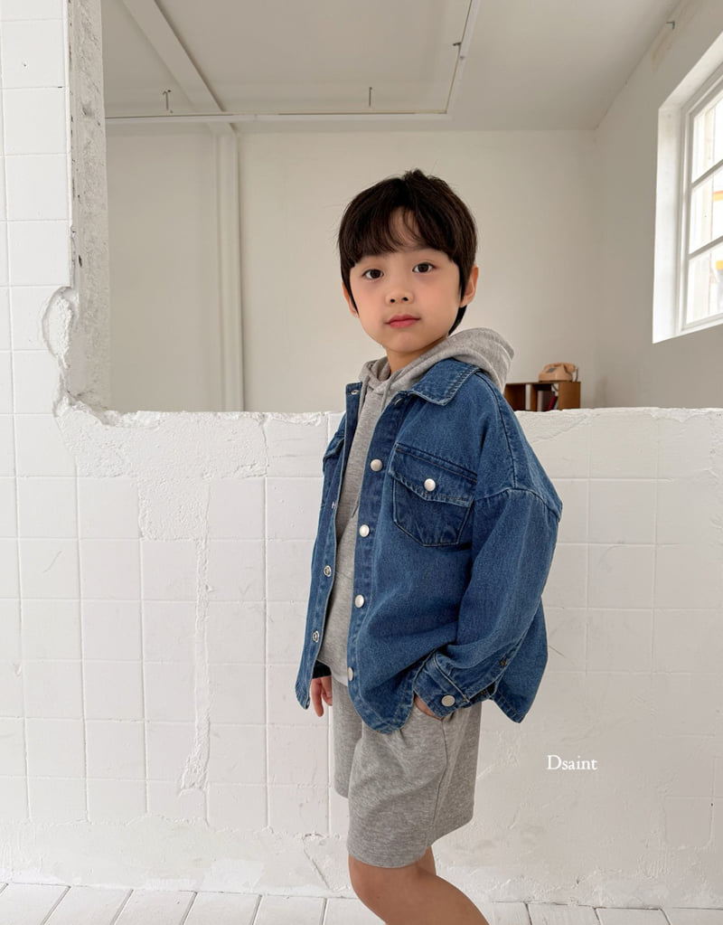 Dsaint - Korean Children Fashion - #stylishchildhood - Denim Shirt Jacket - 12