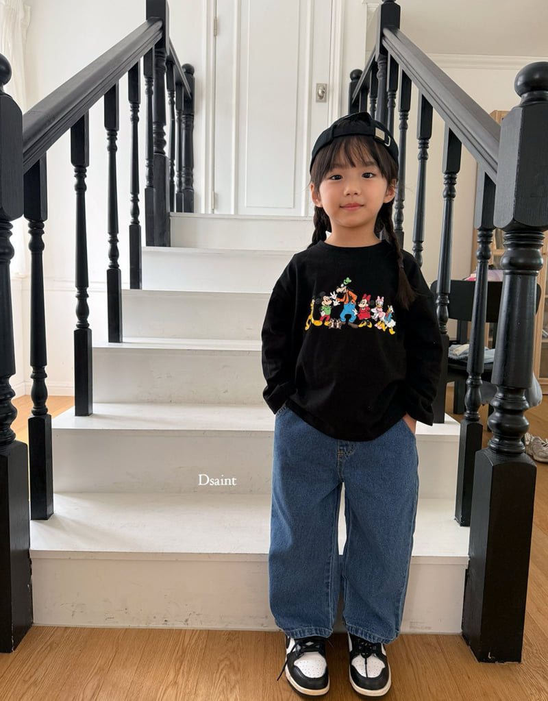 Dsaint - Korean Children Fashion - #todddlerfashion - Mild Wide Denim Pants - 11