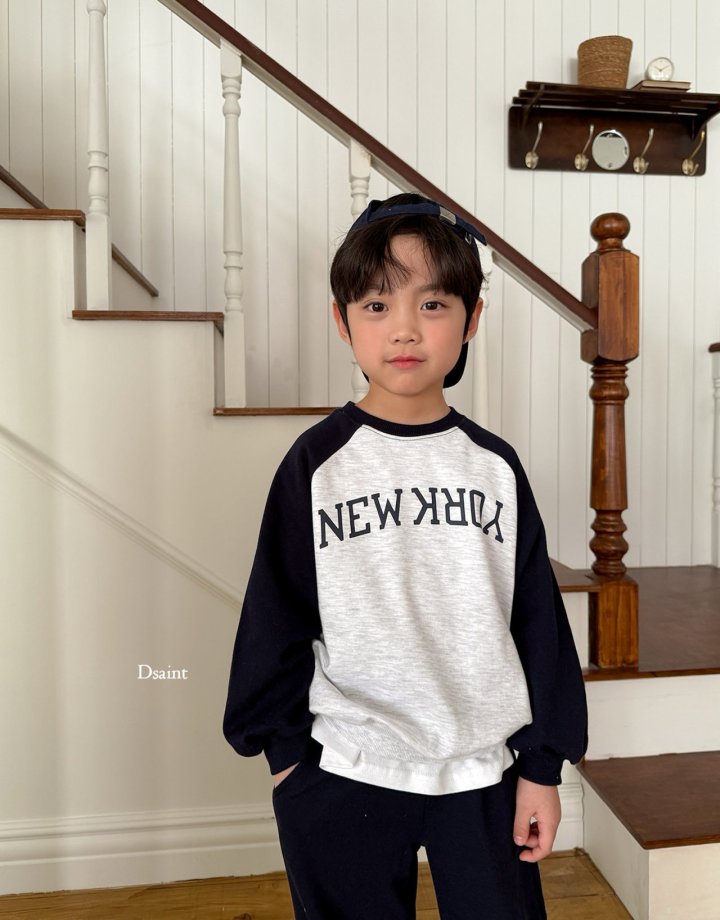 Dsaint - Korean Children Fashion - #todddlerfashion - Turn New York Raglan Set - 10