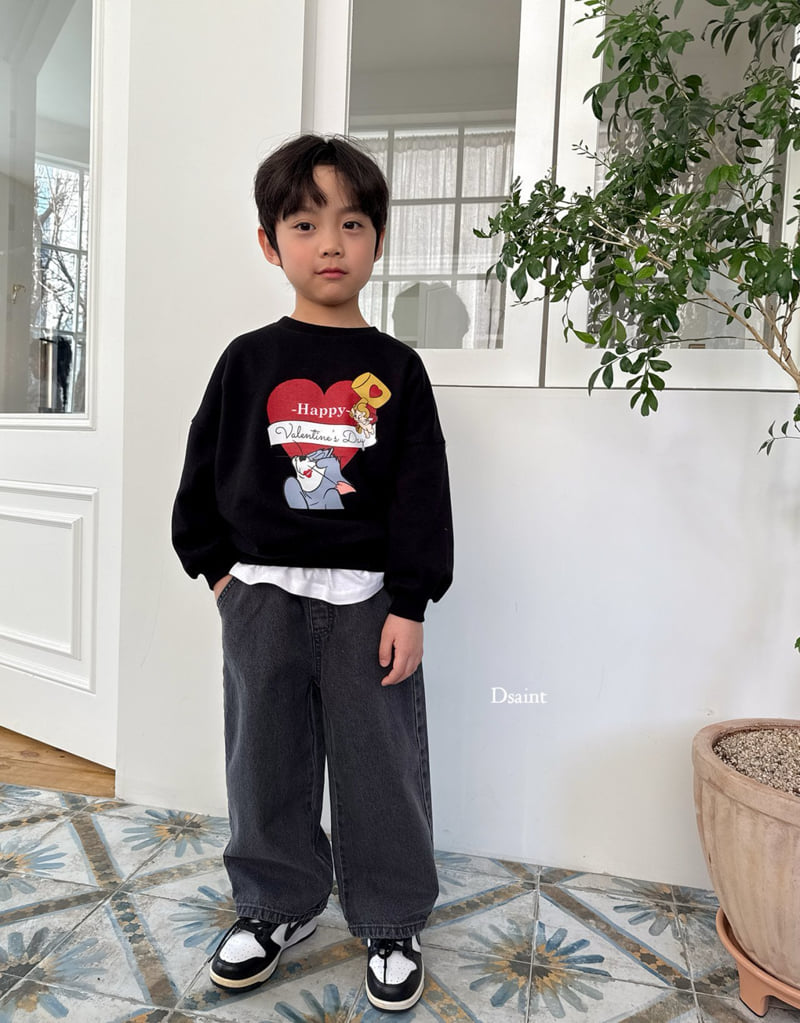 Dsaint - Korean Children Fashion - #toddlerclothing - Mild Wide Denim Pants - 12
