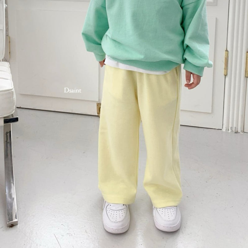 Dsaint - Korean Children Fashion - #toddlerclothing - Pom Pom Wide Pants - 9