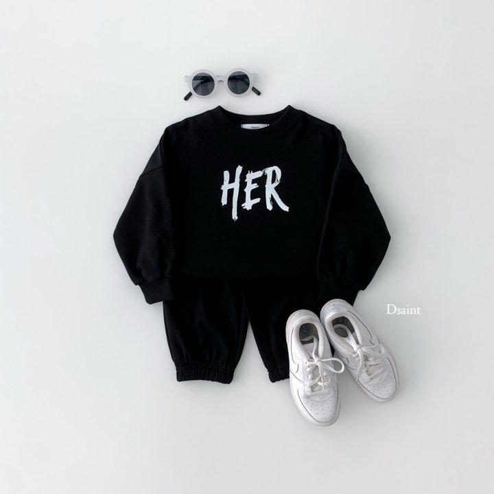 Dsaint - Korean Children Fashion - #toddlerclothing - HER Top Bottom Set - 9