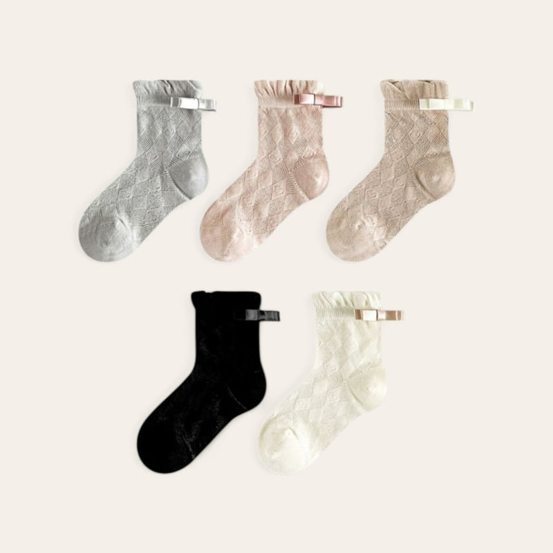 Dudie - Korean Children Fashion - #Kfashion4kids - Les Set (set of 5) - 2