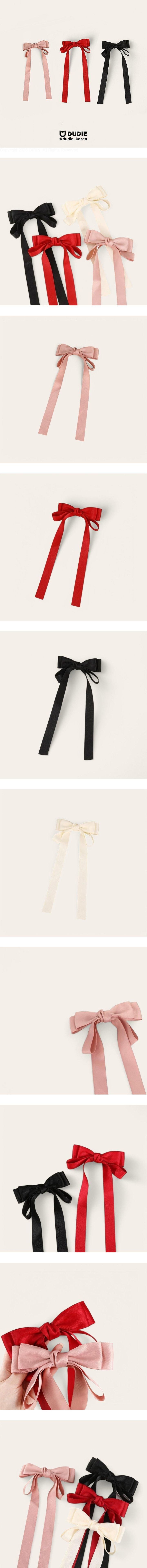 Dudie - Korean Children Fashion - #childrensboutique - Long Ribbon Pin