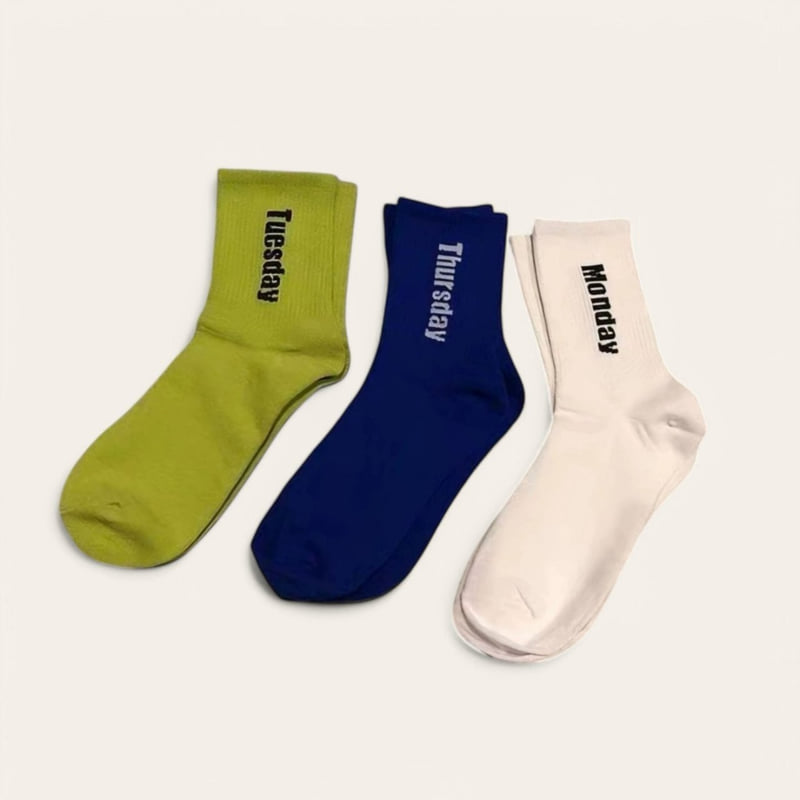 Dudie - Korean Children Fashion - #discoveringself - Weekday Set (set of 5) - 3