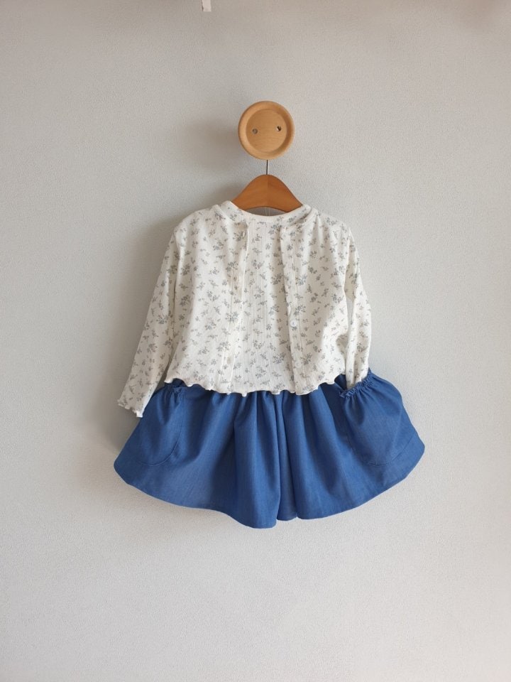 Eclair - Korean Children Fashion - #childofig - Fran Cardigan Tee Set - 2