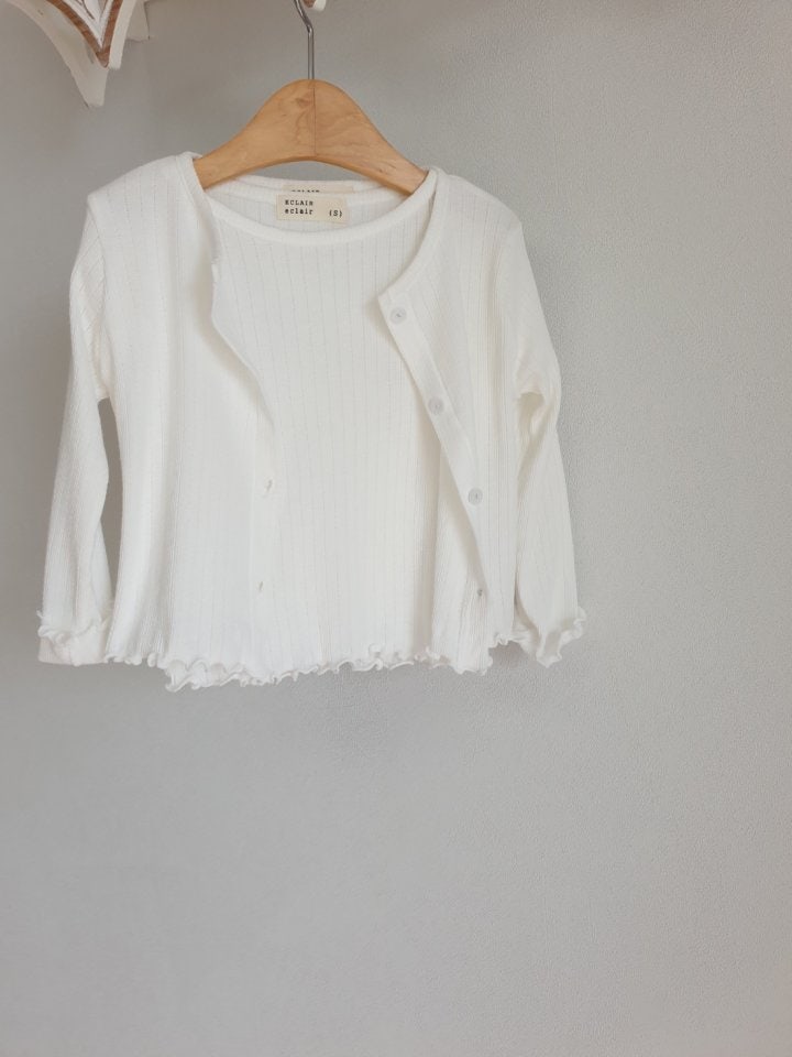 Eclair - Korean Children Fashion - #childrensboutique - Fran Cardigan Tee Set - 3