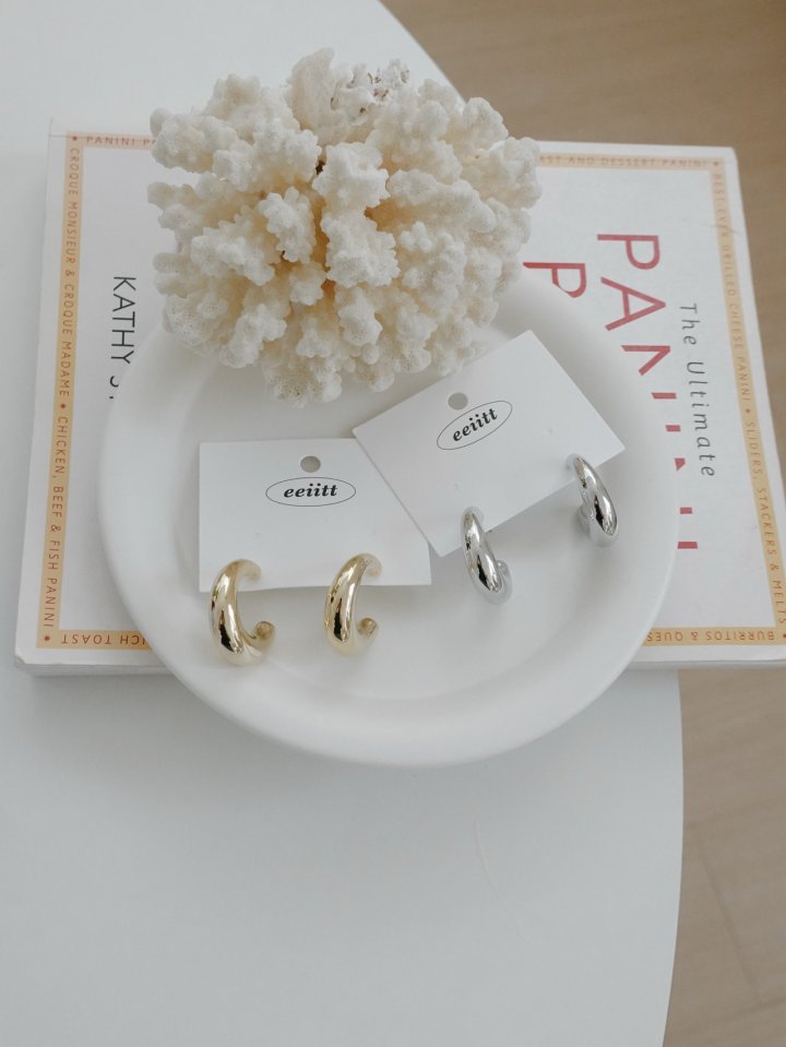 Eeiitt - Korean Women Fashion - #momslook - Balloon Ring Earrings - 10